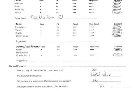 Review img # 123 of the yacht HIGH FIVE