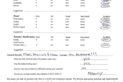 Review img # 126 of the yacht HIGH FIVE