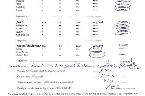 Review img # 129 of the yacht HIGH FIVE