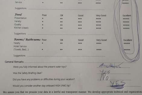 Review img # 116 of the yacht HIGH FIVE