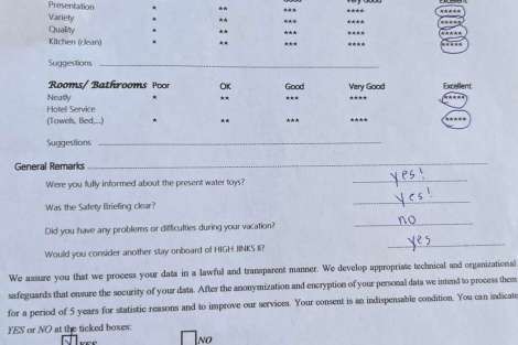 Review img # 61 of the yacht HIGH FIVE