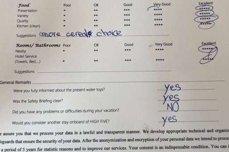 Review img # 45 of the yacht HIGH FIVE