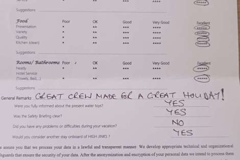 Review img # 23 of the yacht HIGHJINKS