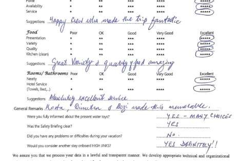 Review img # 58 of the yacht Highjinks