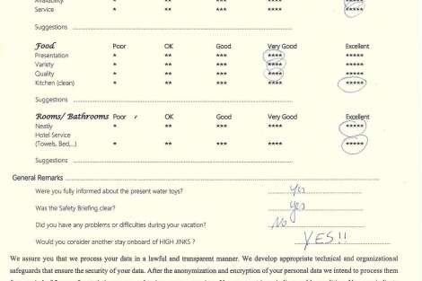 Review img # 42 of the yacht Highjinks
