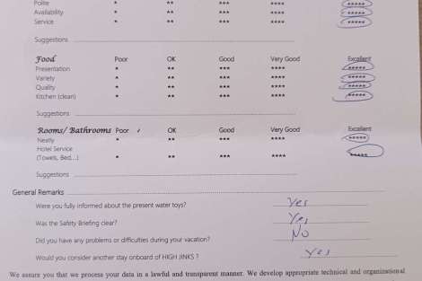 Review img # 18 of the yacht Highjinks
