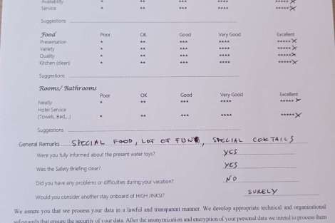 Review img # 11 of the yacht Highjinks