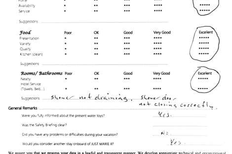 Review img # 23 of the yacht JUST MARIE 2