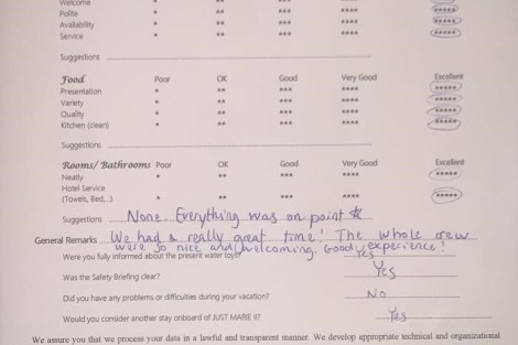 Review img # 20 of the yacht JUST MARIE 2