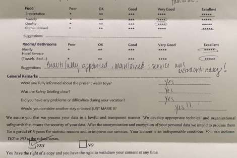 Review img # 5 of the yacht JUST MARIE 2