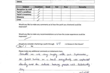 Review img # 5 of the yacht KALISI MOU