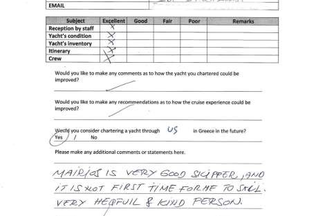 Review img # 1 of the yacht KALISI MOU