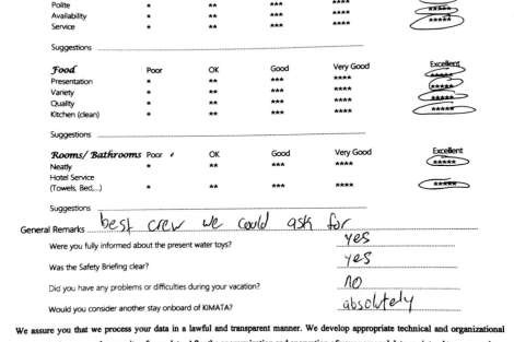 Review img # 123 of the yacht KIMATA