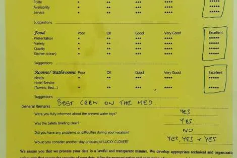 Review img # 111 of the yacht LUCKY CLOVER