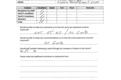 Review img # 2 of the yacht MOONDANCE