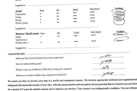 Review img # 131 of the yacht NAMASTE (SAMANA)