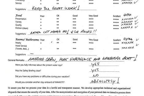 Review img # 105 of the yacht NAMASTE (SAMANA)