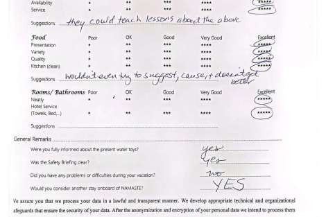 Review img # 91 of the yacht NAMASTE (SAMANA)