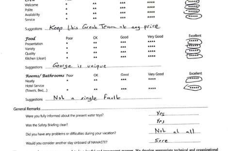 Review img # 152 of the yacht NAMASTE (SAMANA)