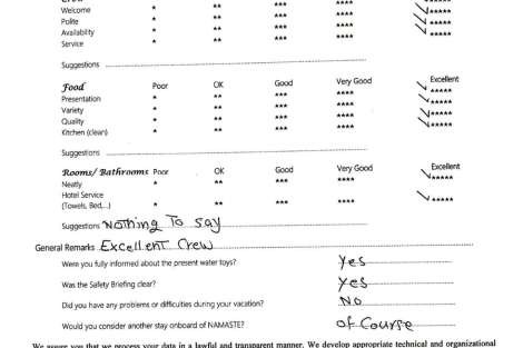 Review img # 153 of the yacht NAMASTE (SAMANA)