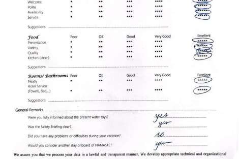 Review img # 87 of the yacht NAMASTE (SAMANA)