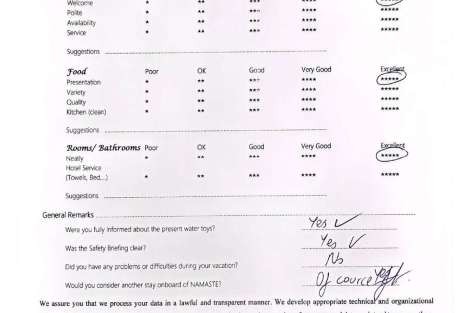 Review img # 81 of the yacht NAMASTE (SAMANA)
