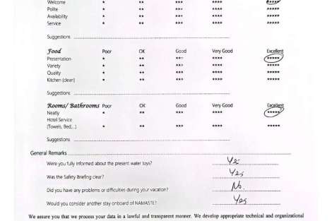 Review img # 82 of the yacht NAMASTE (SAMANA)
