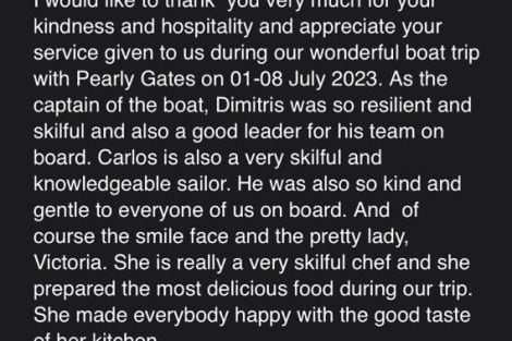 Review img # 9 of the yacht Pearly Gates