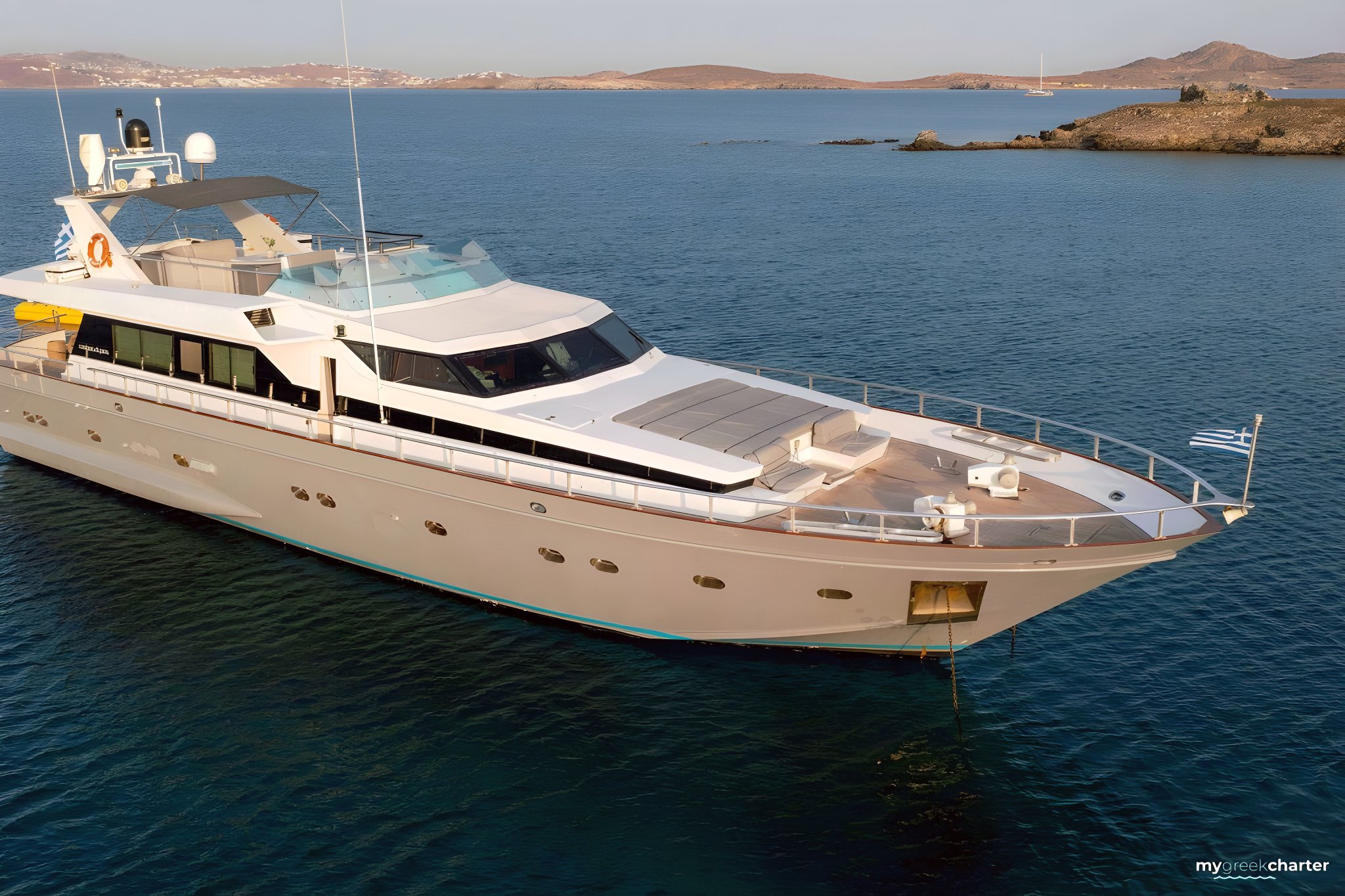 SHIVA 86ft Cantieri di Pisa motor yacht charter in Greece