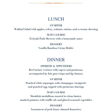 Food onboard Stalca # 9