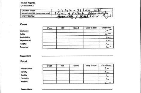 Review img # 1 of the yacht VALIUM62